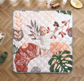 TADO MUSLIN bohemian 50x50 play mat with cozy cushioning for tummy time.