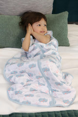 TADO MUSLIN sleep sack providing balanced warmth with 1.0 TOG.