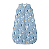 TADO MUSLIN sleep sack 2-4T blue bears front view promotes cozy toddler sleep.