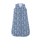 TADO MUSLIN sleep sack in blue bear for breathable bedtime comfort
