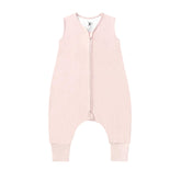 TADO MUSLIN sleep sack with feet keeps walkers cozy during naps.