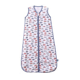 TADO MUSLIN Sleep Sack outer view demonstrates breathable 4-layer cotton warmth for year-round use.