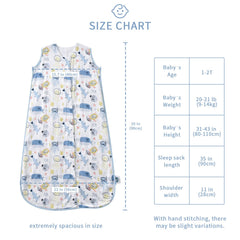 Tado Muslin Toddler Sleep Sack zipper guard protecting the chin area during movement.