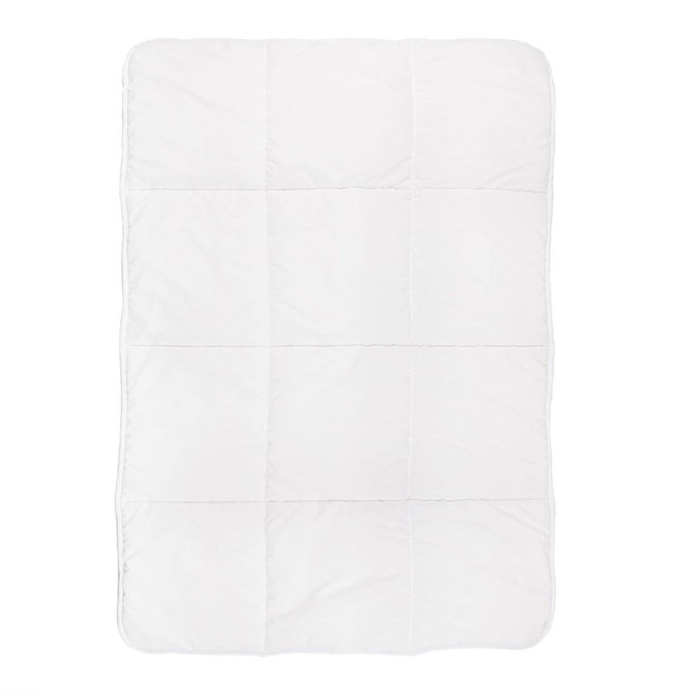 Tadpoles toddler crib comforter in brushed microfiber offers soft breathable warmth.