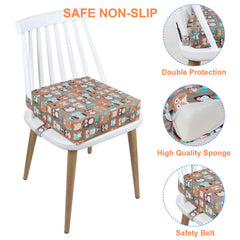 Taeku booster seat cushion shows waterproof fabric and durable surface for daily use