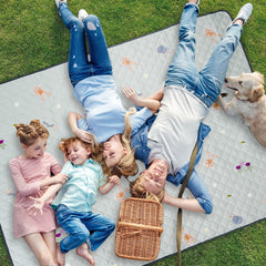 Taf Toys foldable picnic blanket with carry bag ready for park or beach trips