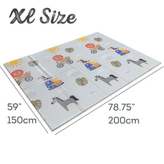 Taf Toys reversible pattern decor print image highlights two looks for living space.