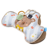 Taf Toys tummy time cushion with bear design supports neck strength during play