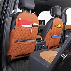 TAIKOO seat back protector side view provides full-seat protection for long drives.