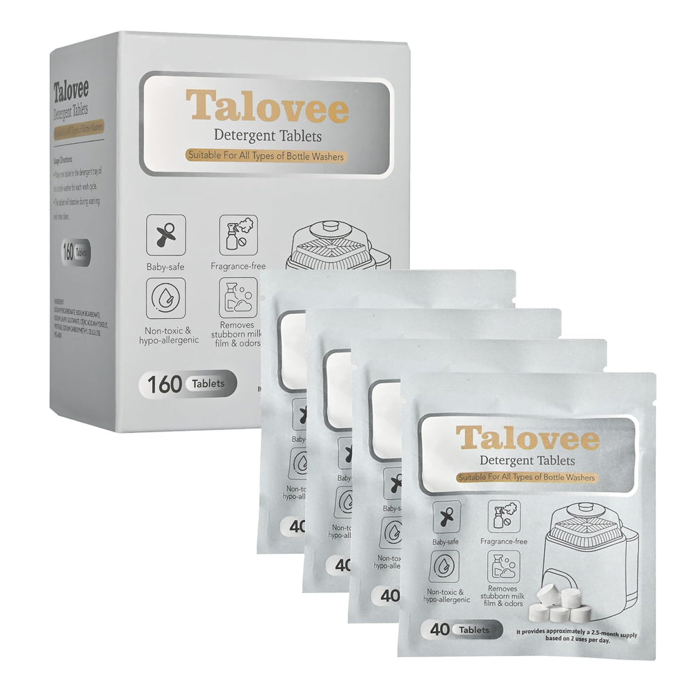 Talovee official washing block for baby bottle washers delivering deep cleaning with 160 tablets