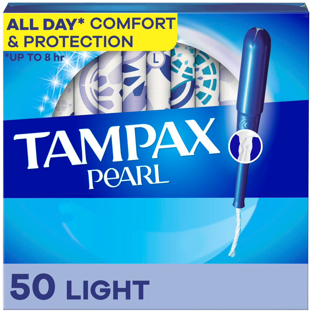 Tampax Pearl Light with applicator for easy insertion and all-day protection