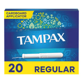 Tampax Regular Flushable 20 count pack provides reliable daily protection