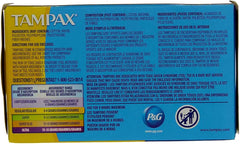 Tampax Regular tampon with flushable applicator shown in close up for easy insertion