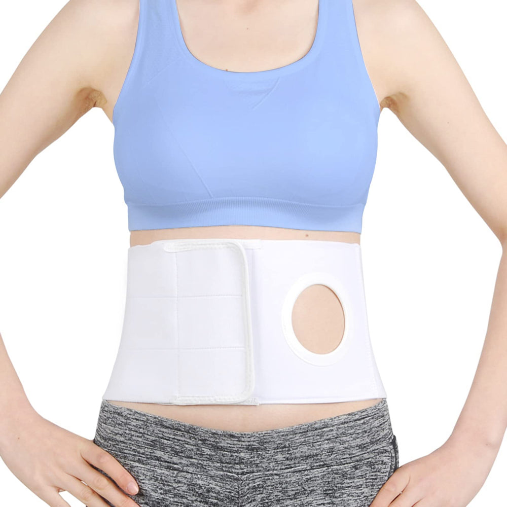 TANDCF ostomy hernia belt with 8 cm opening securely supports the pouch for confident wear