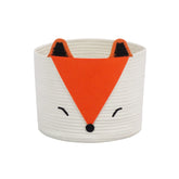 T&T Homewares Orange Fox Storage Basket in medium size, ideal for neat home organization.