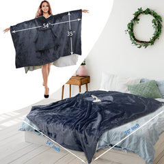 TANG SMALL FISH ultra-soft microfiber fabric blanket close-up showing plush texture and protection