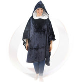TANG SMALL FISH wearable faraday blanket poncho front view with portable signal shielding