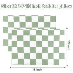 TANOFAR 13x18 toddler pillowcase fit demonstrates snug size for preschool naps.