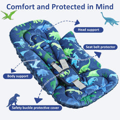 TANOFAR Dinosaur head support plush velvet side for cozy warmth