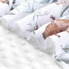 TANOFAR double-layer Minky fleece inner keeps baby cozy in all seasons.