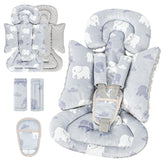 TANOFAR elephant head support plush velvet side offers gentle travel comfort