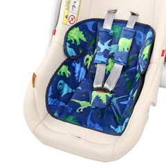 TANOFAR infant car seat protector in blue dinosaur design keeps seats clean during potty training