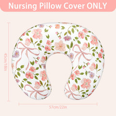 Tanofar pink-bow nursing cover features easy slip-on design for quick changes