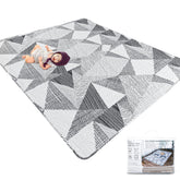Tanoshii baby play mat inside a 71x59 inch playpen for spacious, safe playtime.