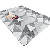 Tanoshii baby play mat inside a 79x59 playpen showing a soft surface for safe play.