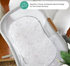 Tansy Panda three-pack-bassinet-sheets offers convenient, quick-change options for busy parents.