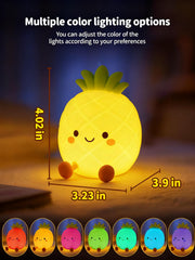 Tarinks Pineapple Night Light with green leaf creates soft ambience