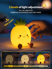 Tarinks Pineapple Night Light showing lattice texture for playful decor