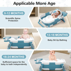 Tavlshero baby bath made from odorless safe PP+TPE materials for gentle use