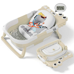 Tavlshero collapsible baby bathtub with double-fold design for easy storage.