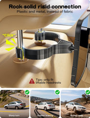TAZENI mirror uses a secure hook clip for stable rear-seat mounting.