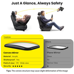 TAZENI Velcro strap ensures stable attachment to headrest
