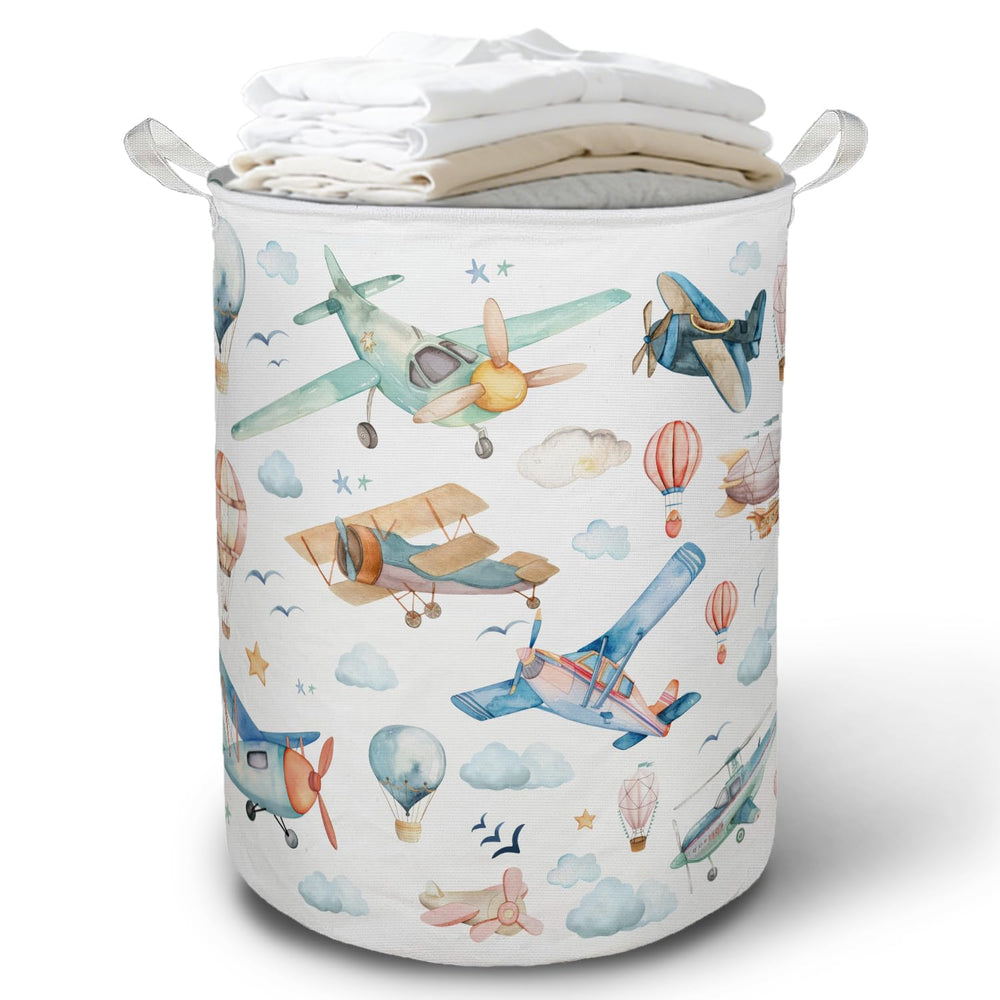 TAZSWDMM space kids laundry basket shows compact portability for dorms and playrooms.