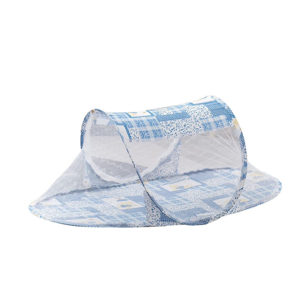 Tbest Baby Crib Net Tent blue zipper closure for easy access and breathable protection