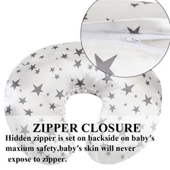 Tcmyyund satin nursing pillow cover universal-fit design for standard pillows