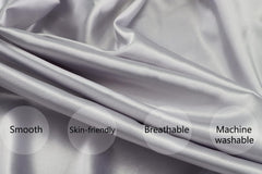 Tcmyyund satin sheet elastic edge shown for secure snug mattress fit