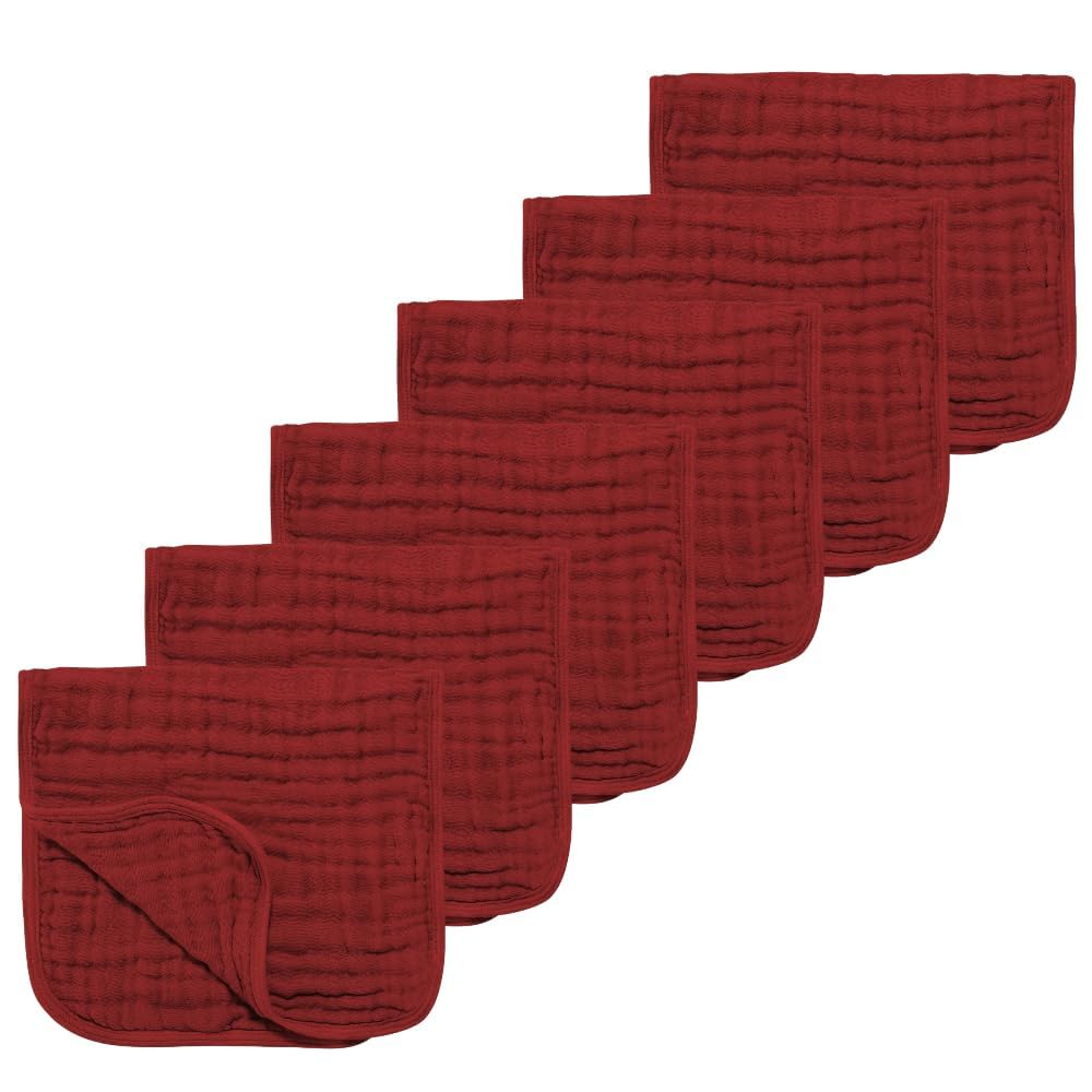 TDHD muslin burp cloths close-up shows high absorbency and softness.
