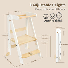 TDKDHoming toddler tower with 3-height adjustments for growing kids.