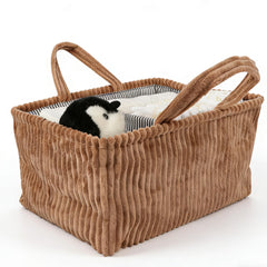 TDTOK Baby Diaper Caddy with Handle, portable nursery organizer for quick diaper changes.