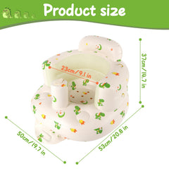 TDTOK inflatable baby seat in use with infant enjoying 360° support