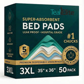 Teal Elite Chucks Pads pack of 50 for reliable daily protection.