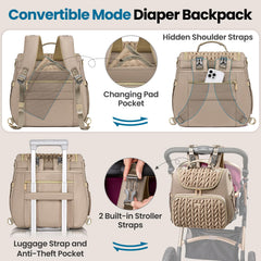 Tealari quick-switch 4-modes highlights each carrying option for flexibility.