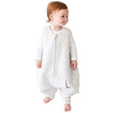 Tealbee Dreamsuit Sunshine full sleep sack offers cozy all-season warmth.