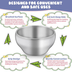 TeamFar bowls with smooth rounded edges promote safe, easy eating