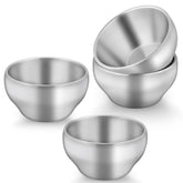 TeamFar stainless steel kids bowls set of four for durable everyday meals