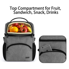 Teamoy cooler bag bottom compartment holds six 9-ounce bottles
